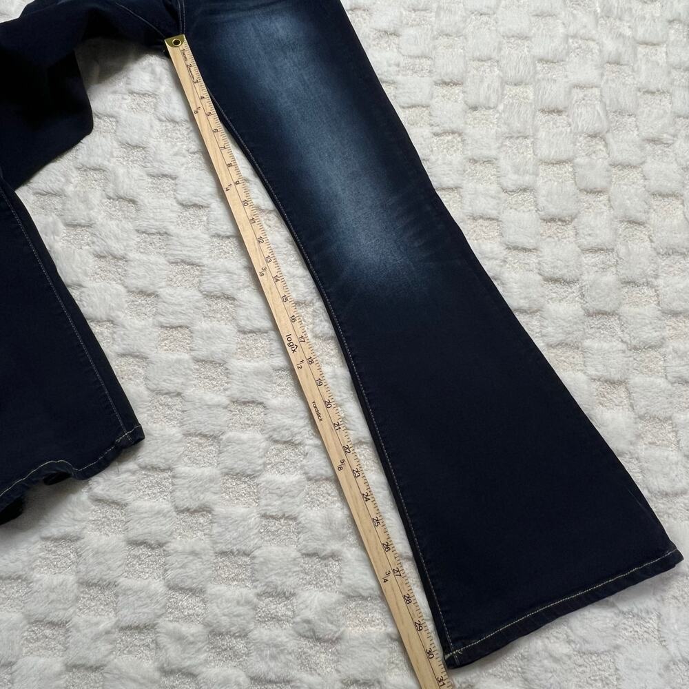 BKE Payton Flare Jeans Women’s Size 24 Dark Wash Mid Rise Stretch - Picture 7 of 10